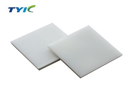 What are the physical properties of frosted PVC film and matt white PVC sheet?