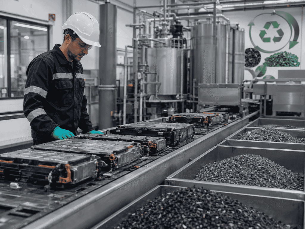 EV Battery Recycling Breakthrough Recovers 99.99% Lithium