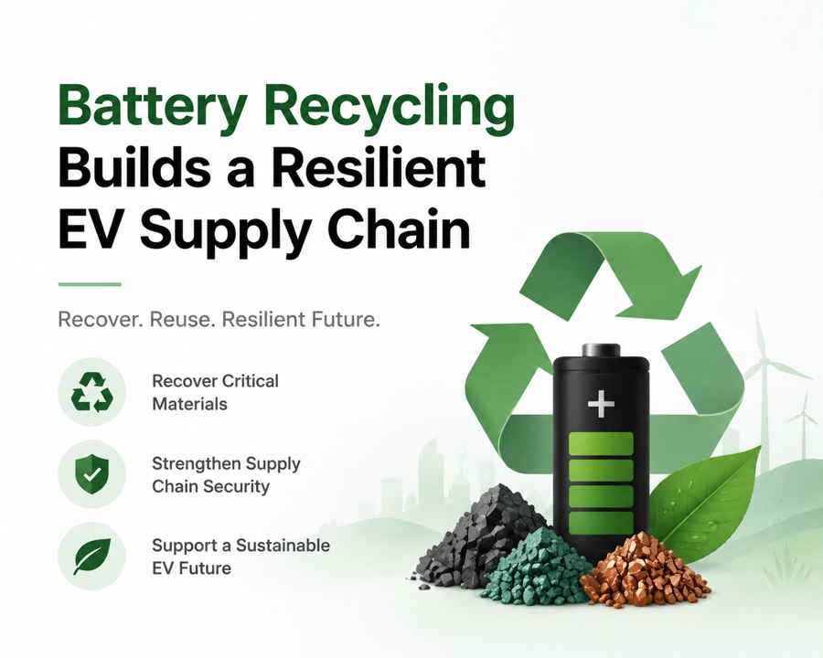 Why Battery Recycling Is Key to a Resilient EV Supply Chain