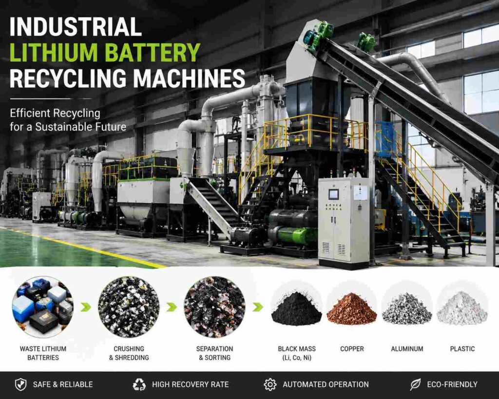 Industrial Lithium Battery Recycling Machines for Efficient Material Recovery Solutions