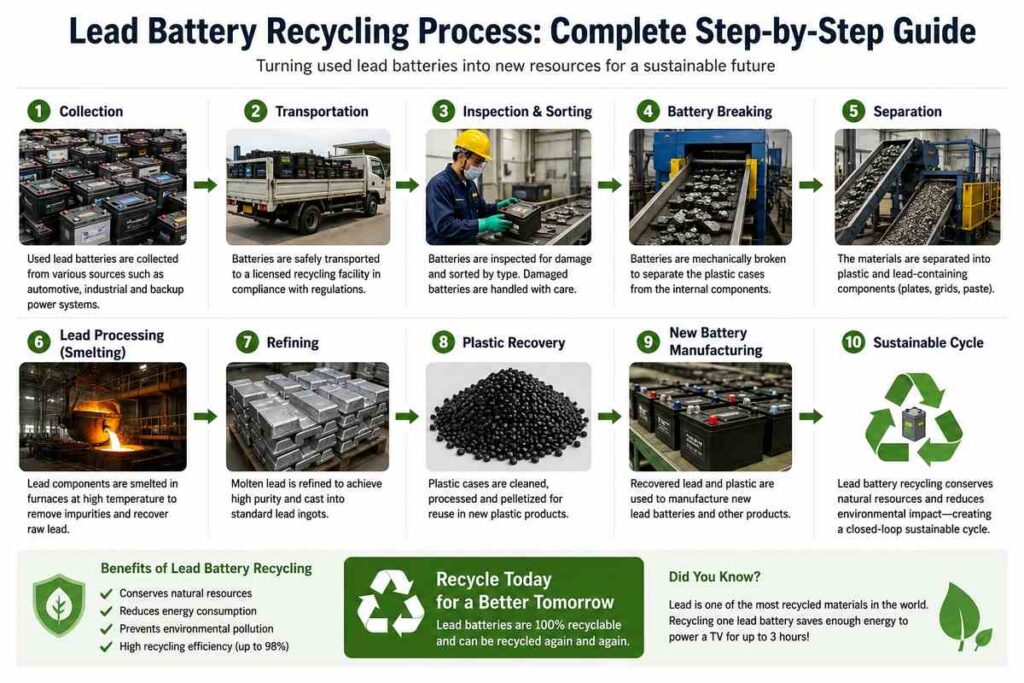 Lead Battery Recycling Process: Complete Step-by-Step Guide