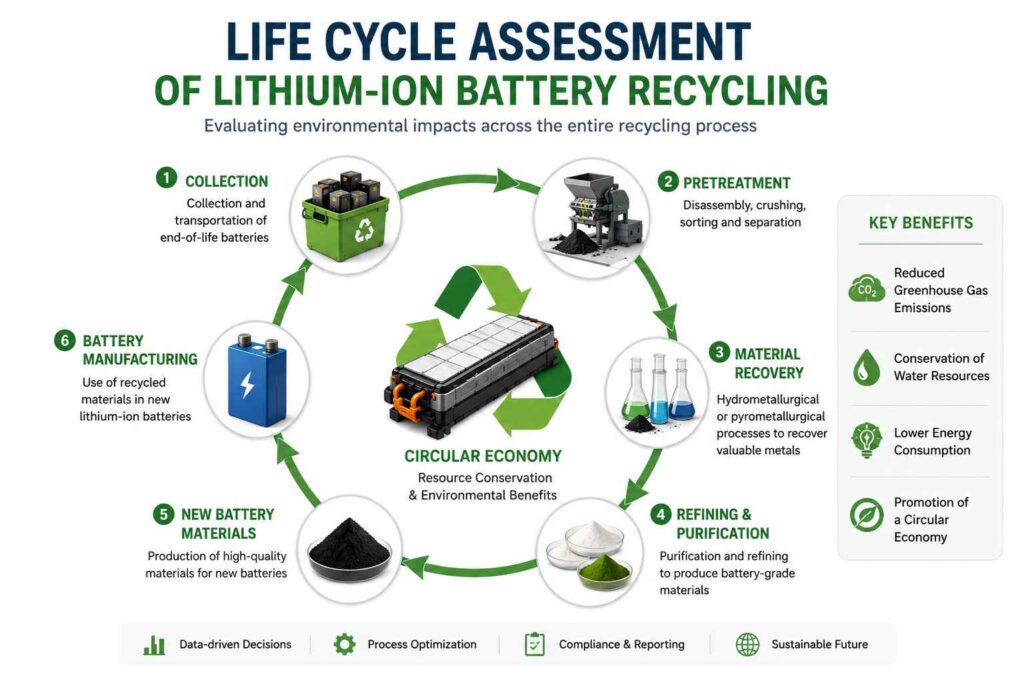 Life Cycle Assessment of Lithium-Ion Battery Recycling