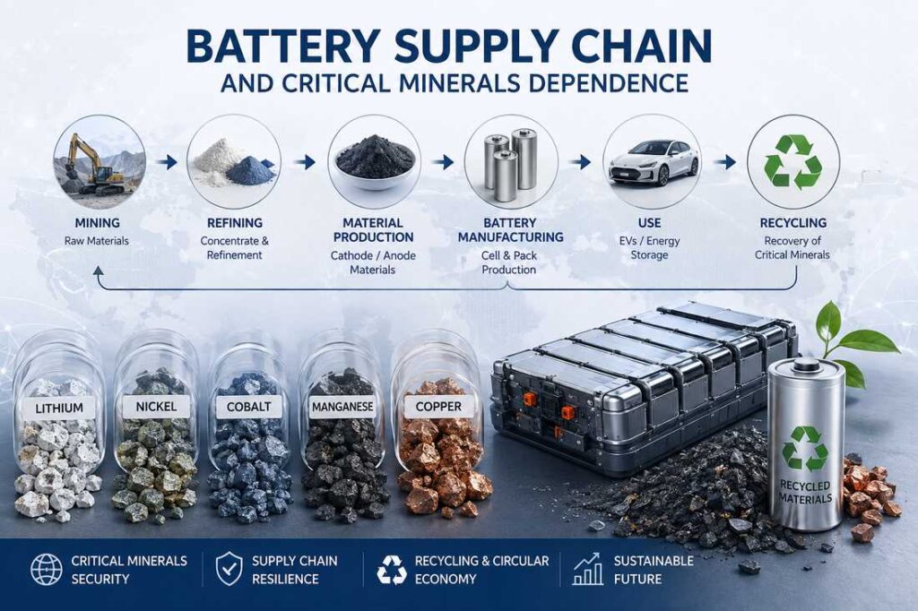 Battery Supply Chain and Critical Minerals Dependence