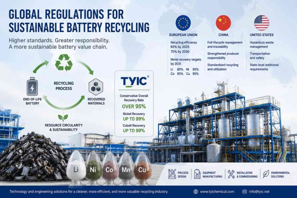 Global Regulations for Sustainable Battery Recycling
